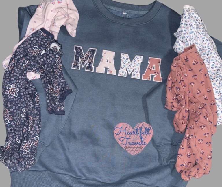 Custom embroidery by Heart'felt' Travels