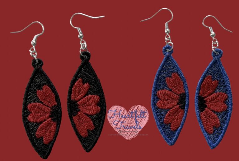 Custom embroidery by Heart'felt' Travels
