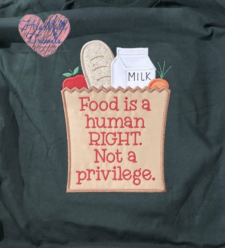 Custom embroidery by Heart'felt' Travels